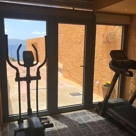 Villa Beachfront Ravdoucha Epavlis Eleni - Pool, Hot Tub, Gym, Sauna, Private Parking, Wifi *